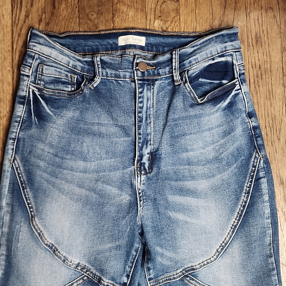 Seamed Skinny Denim Stitching High Rise Jeans Medium - Picture 4 of 8